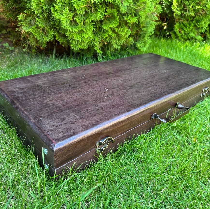 Набор шампуров BBQ Luxe Edition в деревянном кейсе. Подарочный набор для пикника KS-7502 фото