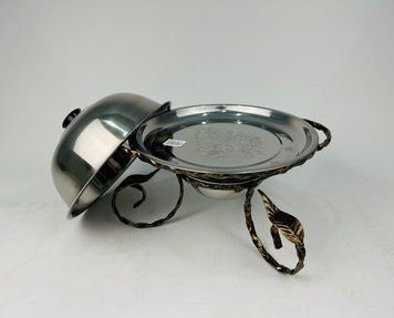 Садж для подачи шашлыка d28 + крышка, усиленный SJ-6574 фото