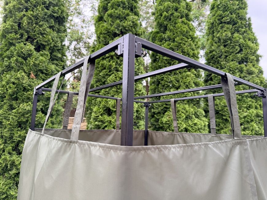 ПВХ-шторка для літнього душу 3,6&times;1,5 м під кабіни 210&times;90&times;90 і 200&times;90&times;90 см АР 16 фото
