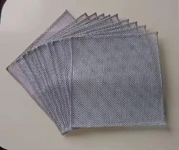 Комплект металевих сітчастих серветок для кухонного прибирання, 10 штук МС5 фото