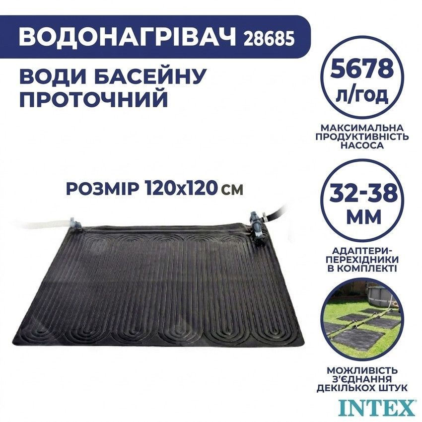 Солнечный коврик Intex 28685 для подогрева воды в бассейне 28685 фото
