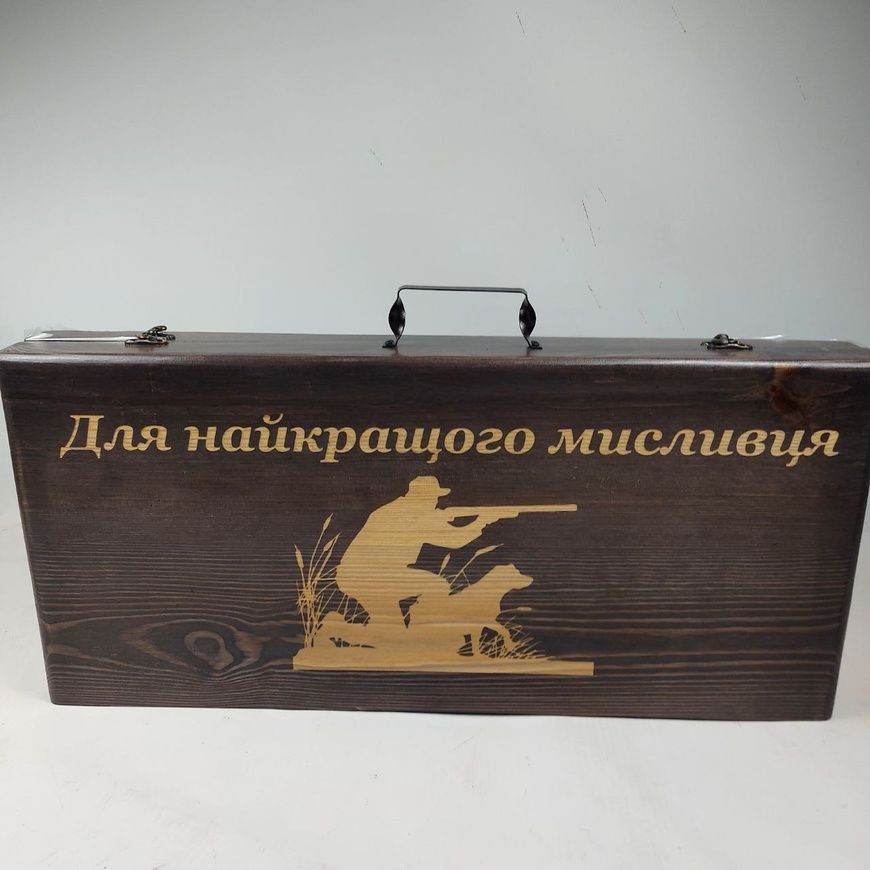 Набор шампуров Операция Барбекю в деревянном кейсе. Подарочный набор для пикника KS-7617 фото